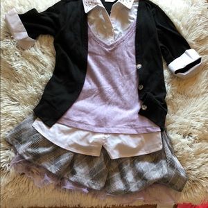 Knit Works skirt and shirt set